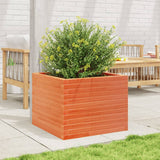 VIDAXL -Planungsbox 60x60x45.5 cm Festkiefer Wäsche Braun
