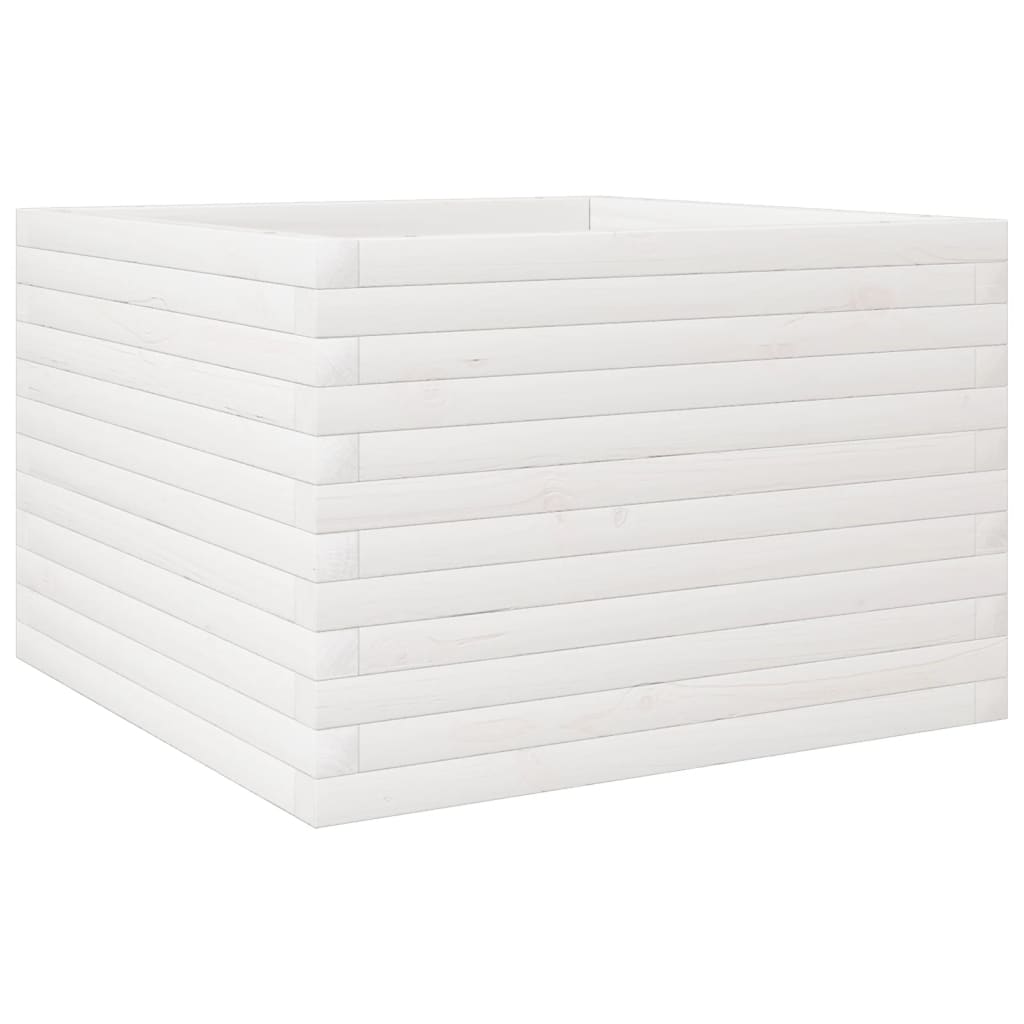 Vidaxl Planning Box 70x70x45,5 cm Solid fyrretræ hvid