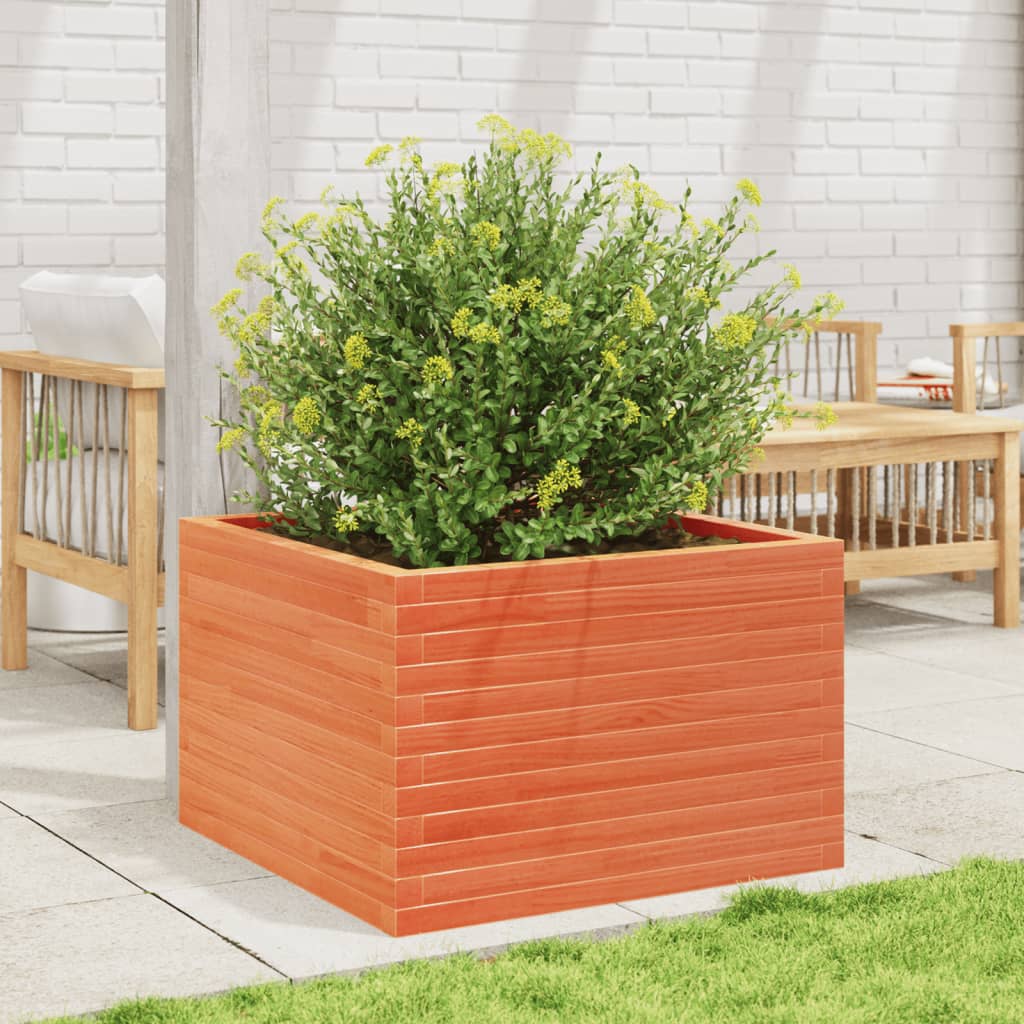 Vidaxl Planning box 70x70x45.5 cm Solid pine wash brown
