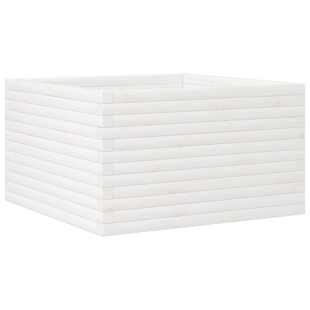 Vidaxl Planning Box 80x80x45,5 cm pevná borovice bílá