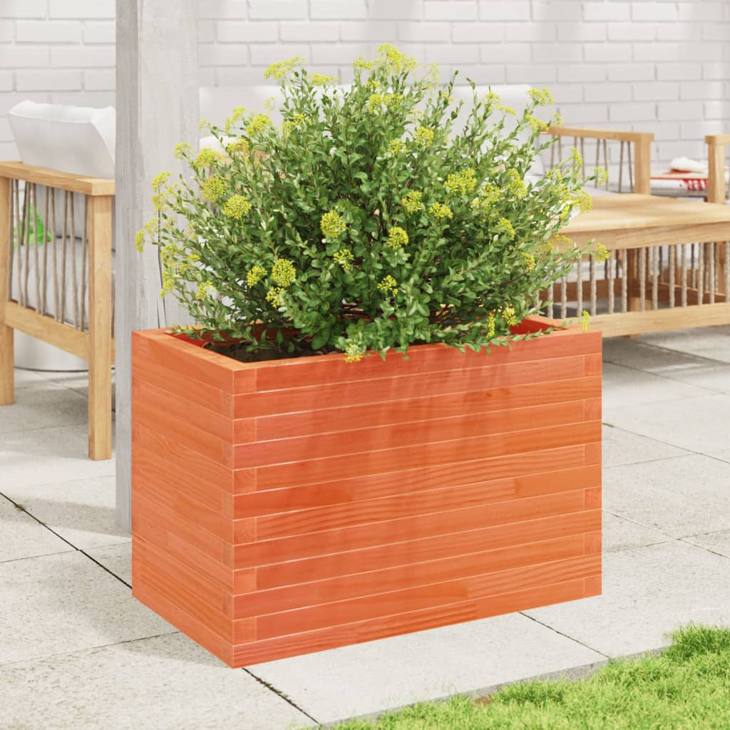 VidaXL Planning box 70x40x45.5 cm Solid pine wash brown