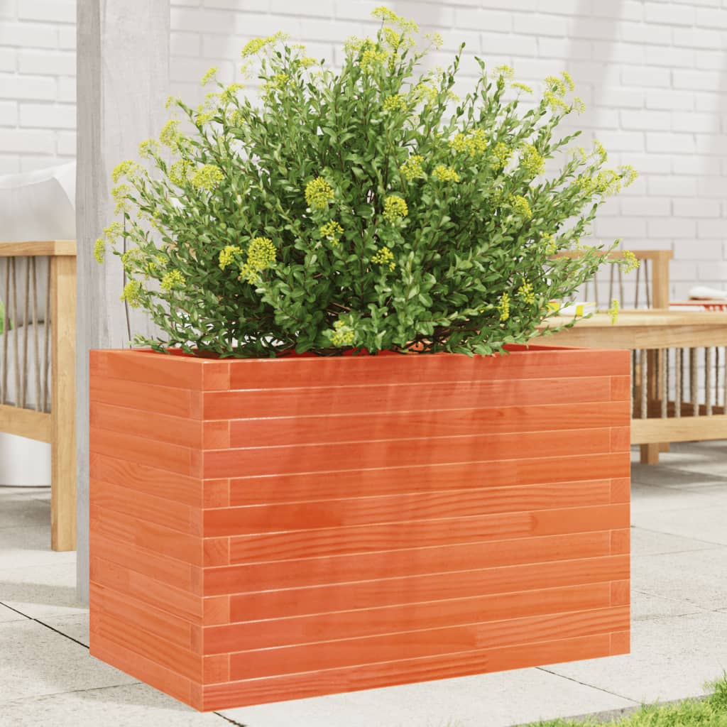VidaXL Planning box 70x40x45.5 cm Solid pine wash brown