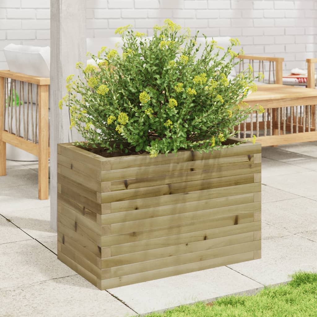 Vidaxl Planungsbox 70x40345,5 cm imprägnéiert Pine