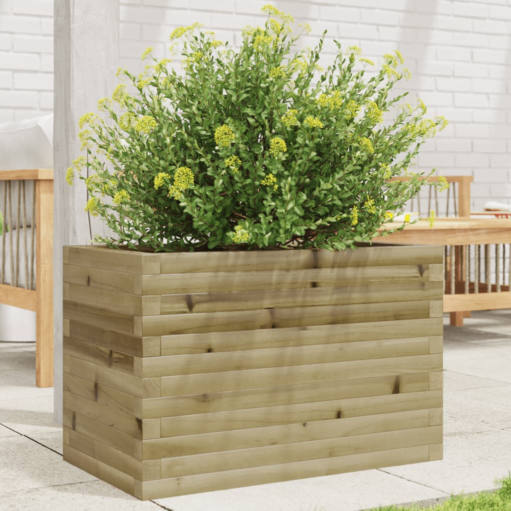 Vidaxl Planungsbox 70x40345,5 cm imprägnéiert Pine