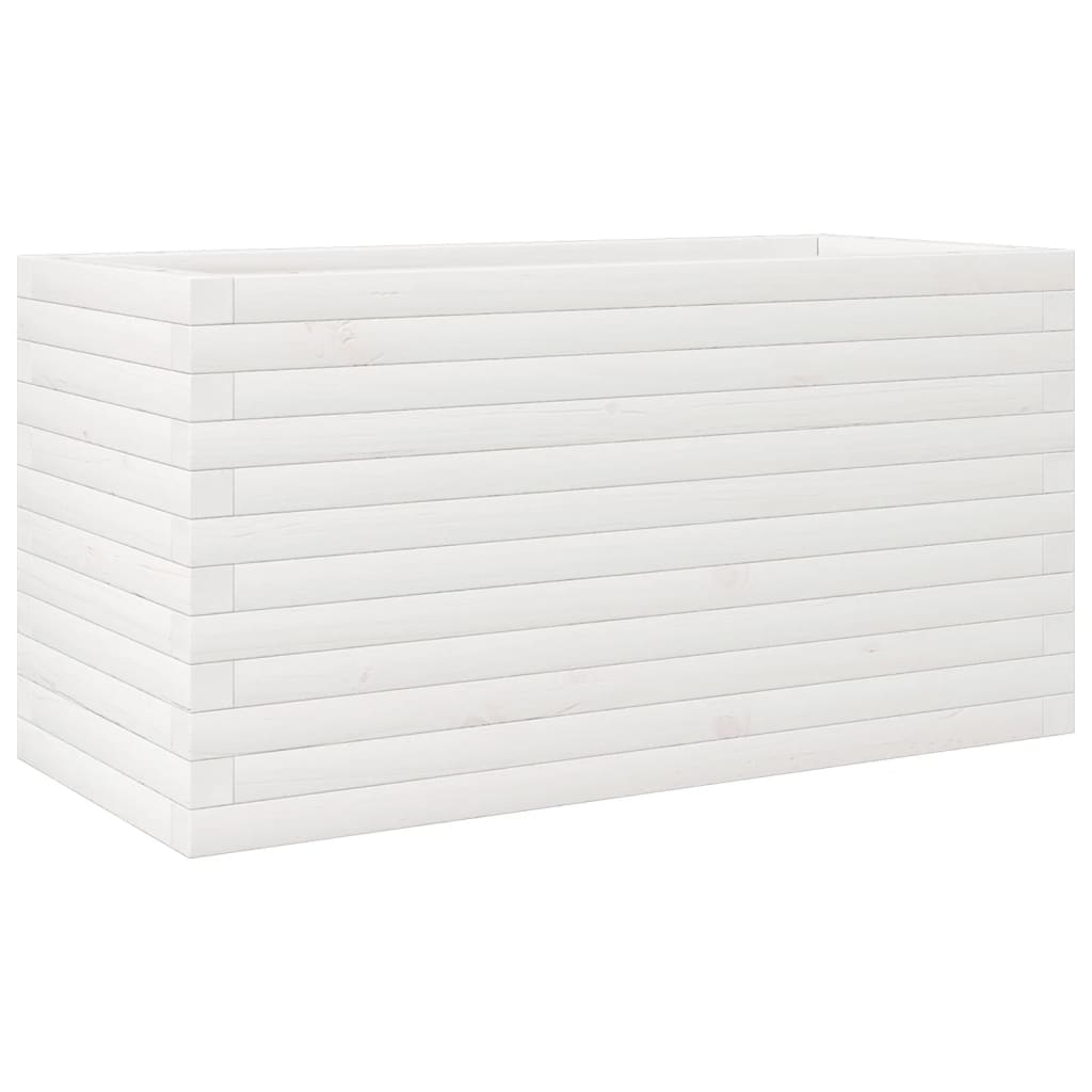 Vidaxl plangt Box 90x40345,5 cm folitesch Péiere wäiss