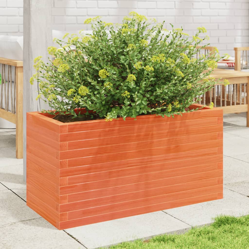 VidaXL Plannbak 90x40x45.5 cm Solid pine wash brown