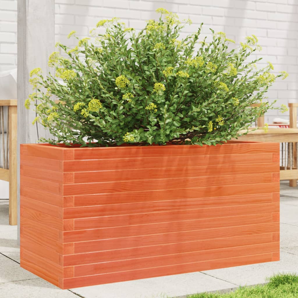 VidaXL Plannbak 90x40x45.5 cm Solid pine wash brown