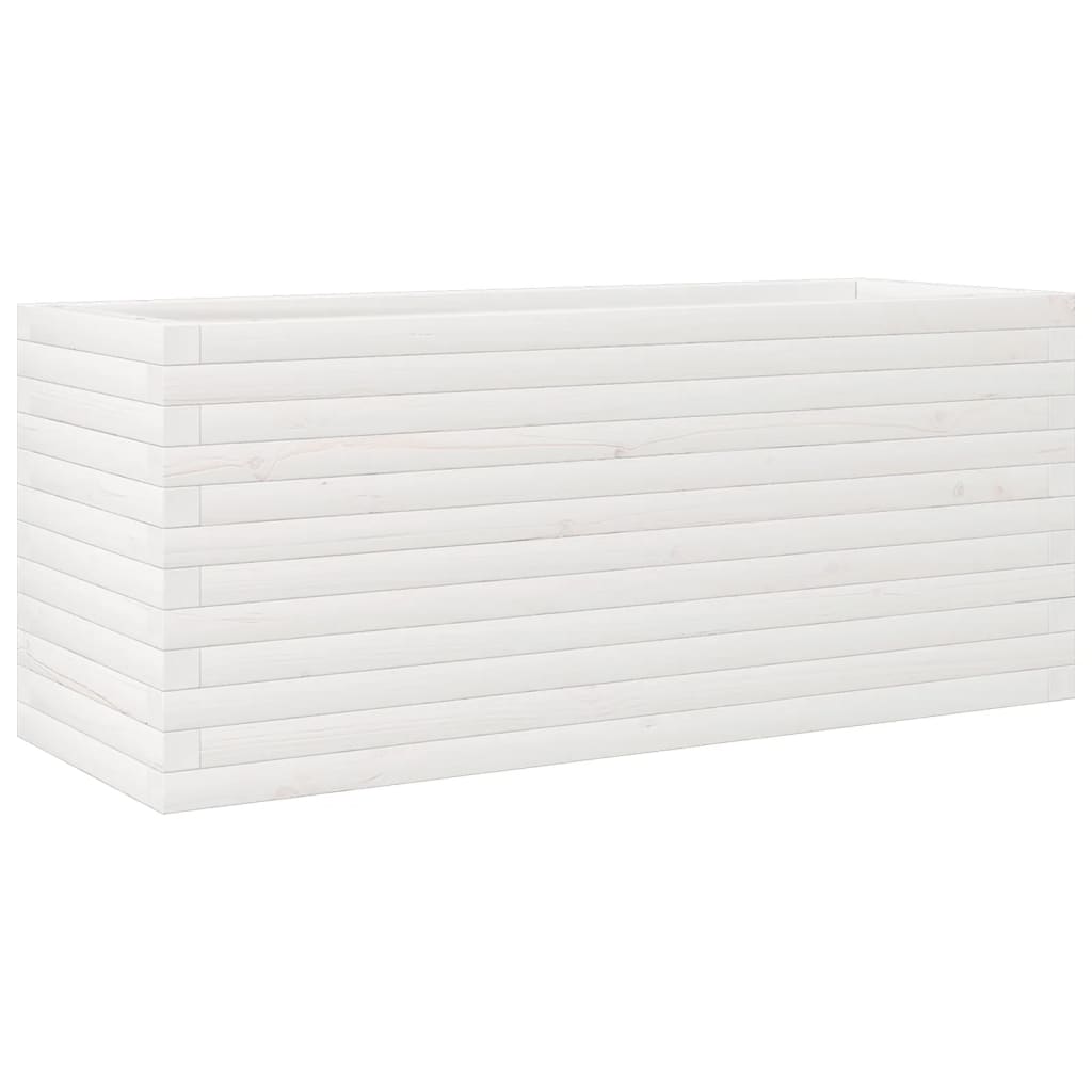 VidaXL Planning box 110x40x45.5 cm Solid pine white