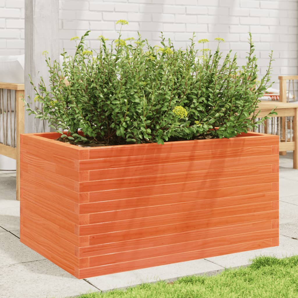 Vidaxl Planning box 90x60x45.5 cm Solid pine wash brown