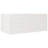 Vidaxl plangt Këscht 110x60345,5 cm folitesch Péiere wäiss