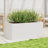 Vidaxl plangt Këscht 110x60345,5 cm folitesch Péiere wäiss