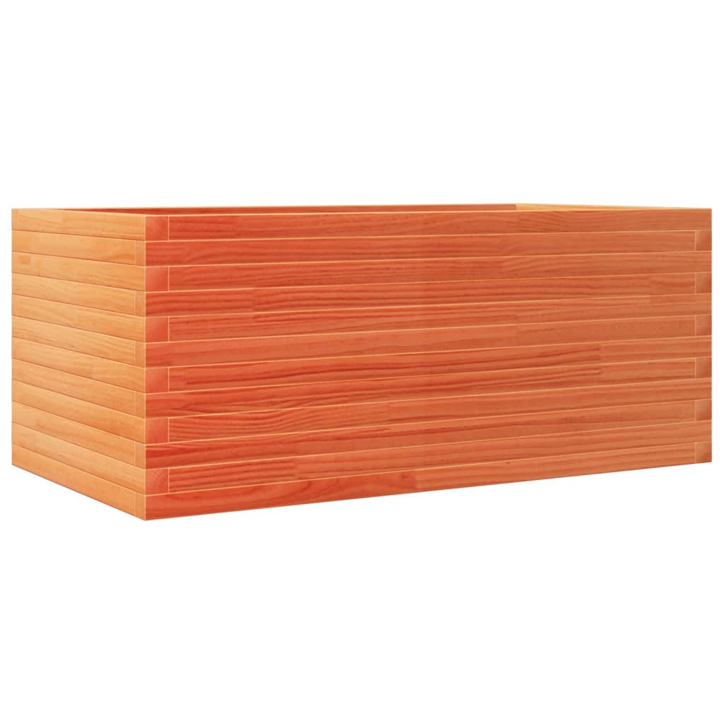 Vidaxl Planning box 110x60x45.5 cm Solid pine wash brown