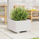 VidaXL Planning box 40x40x26.5 cm Solid pine white