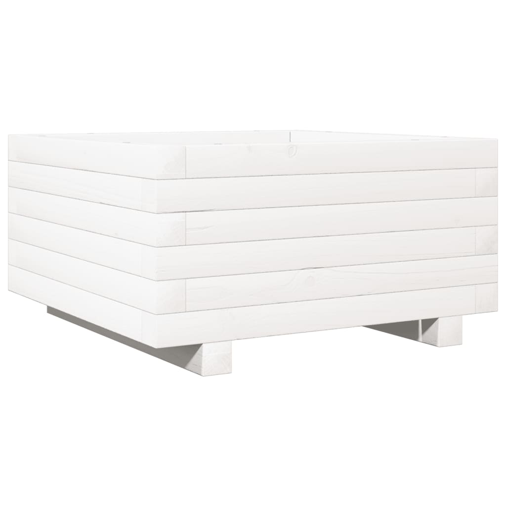 VidaXL Planning box 50x50x26.5 cm Solid pine white