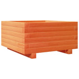 VidaXL Planter 50x50x26.5 cm Solid pine wash brown
