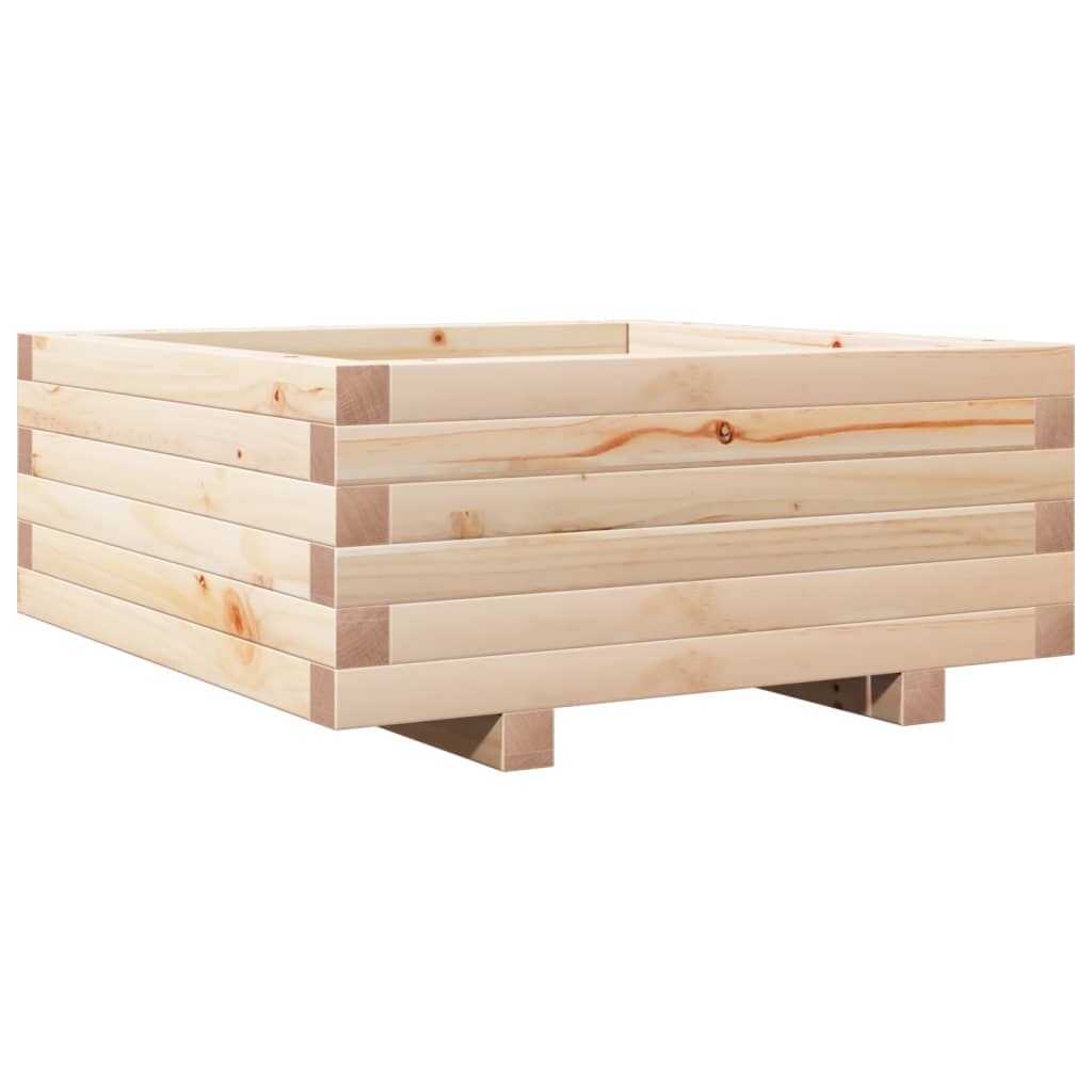 Vidaxl Načrtovanje škatle 60x60x26,5 cm trden bor