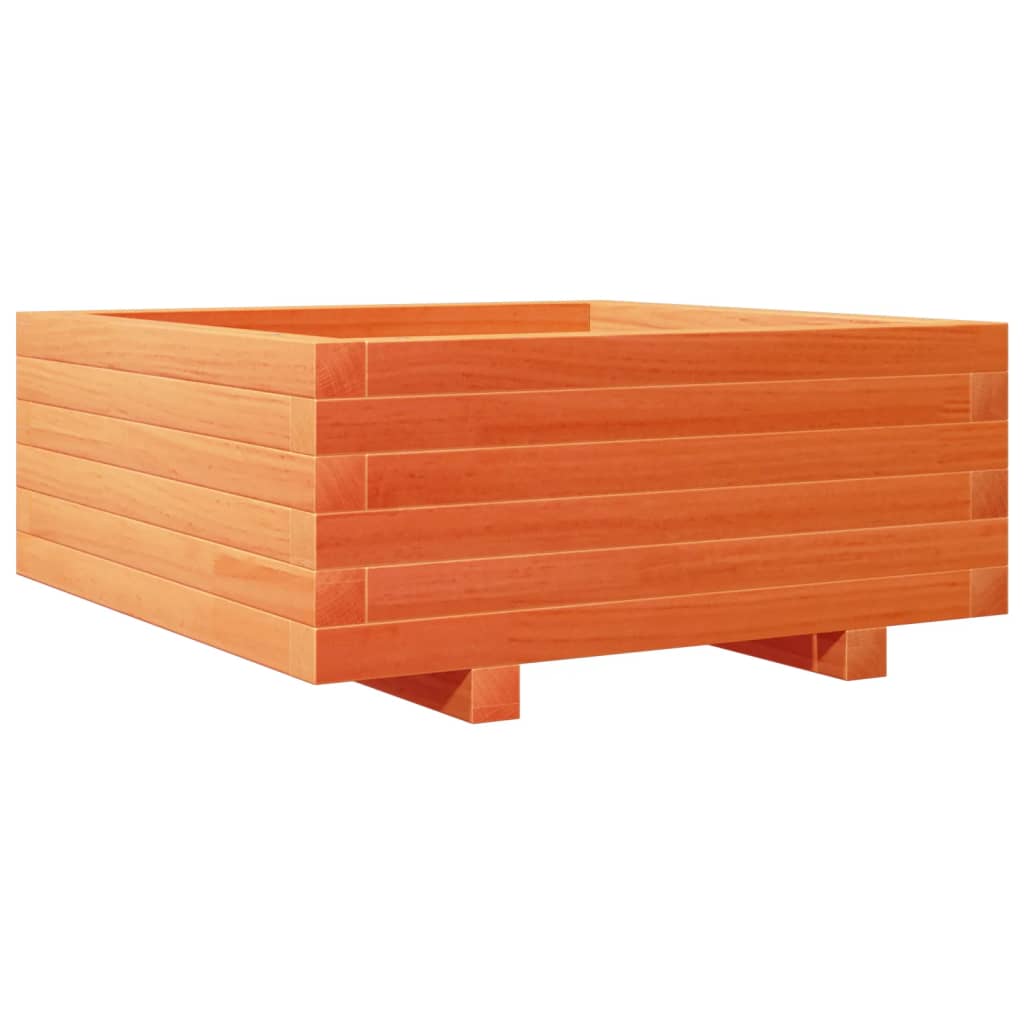 VidaXL Planning box 60x60x26.5 cm Solid pine wash brown