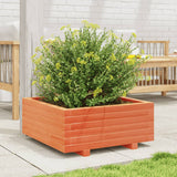 VidaXL Planning box 60x60x26.5 cm Solid pine wash brown