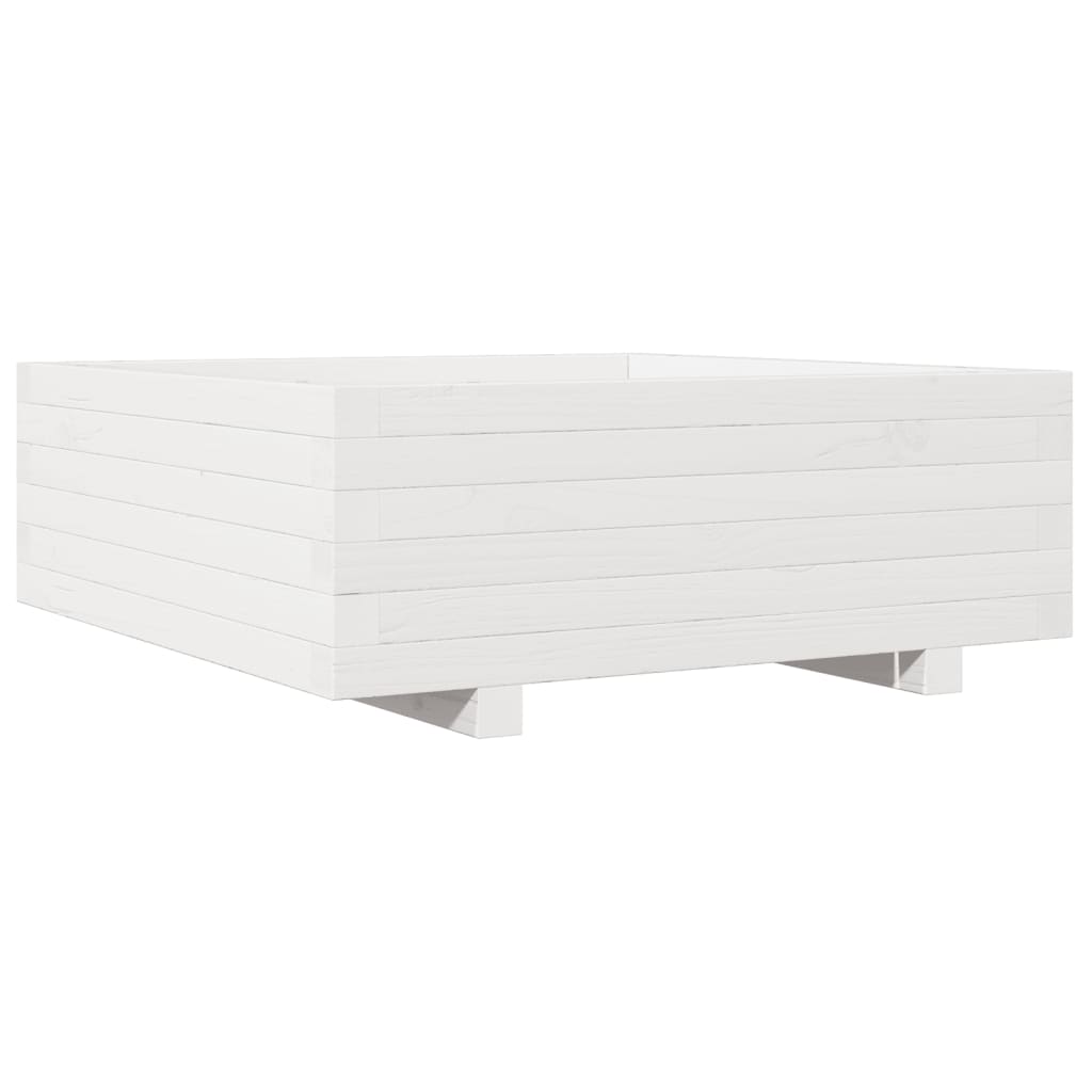 Vidaxl Planung Këscht 70x7026.5 cm feste Péiere wäiss