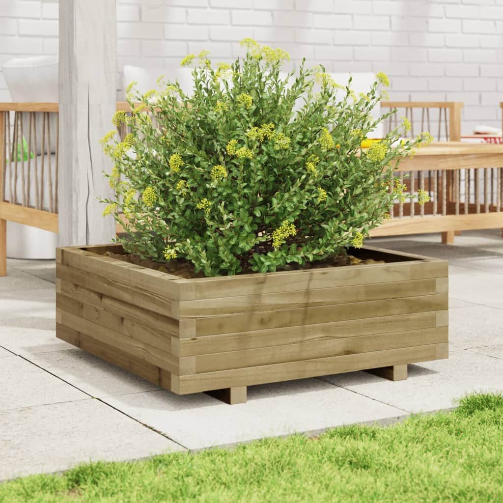 VidaXL Planter Big 70x70x26.5 cm Impregnated pine