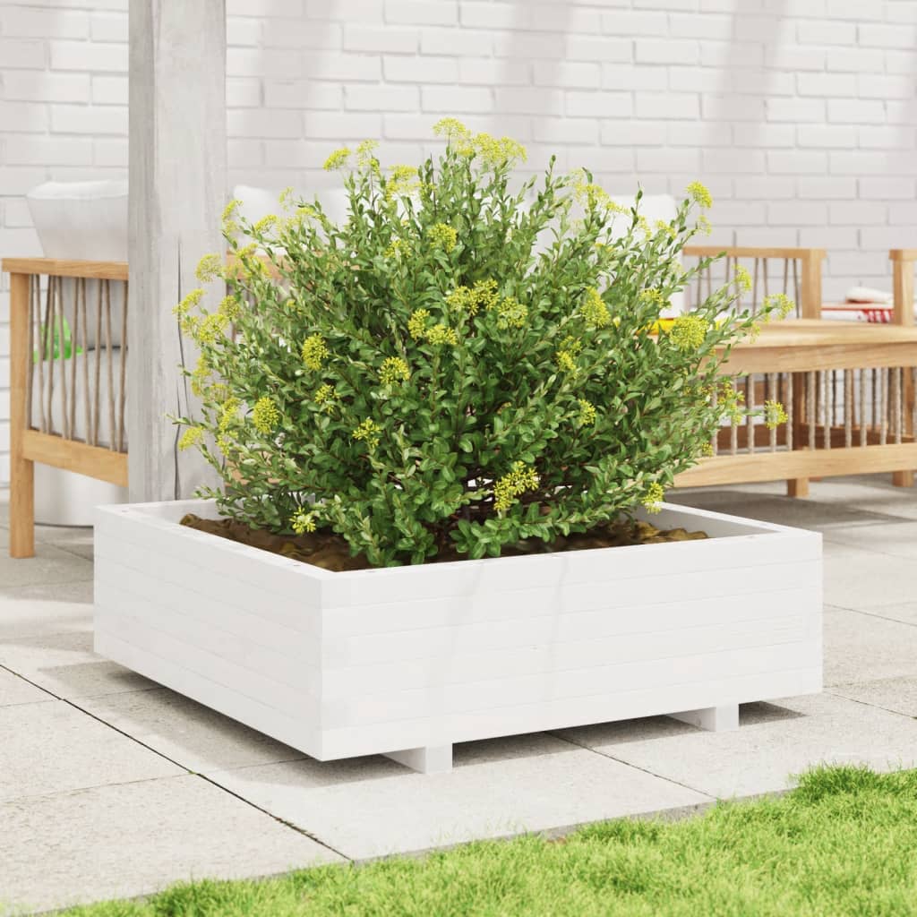 Vidaxl Planungbox 80x80x26.5 cm folitt Wäiss