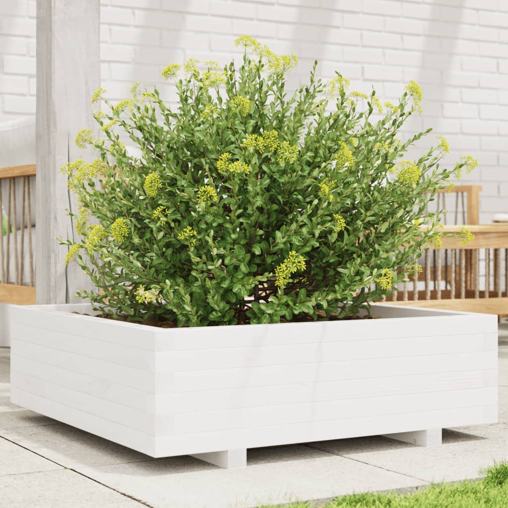 Vidaxl Planungbox 80x80x26.5 cm folitt Wäiss