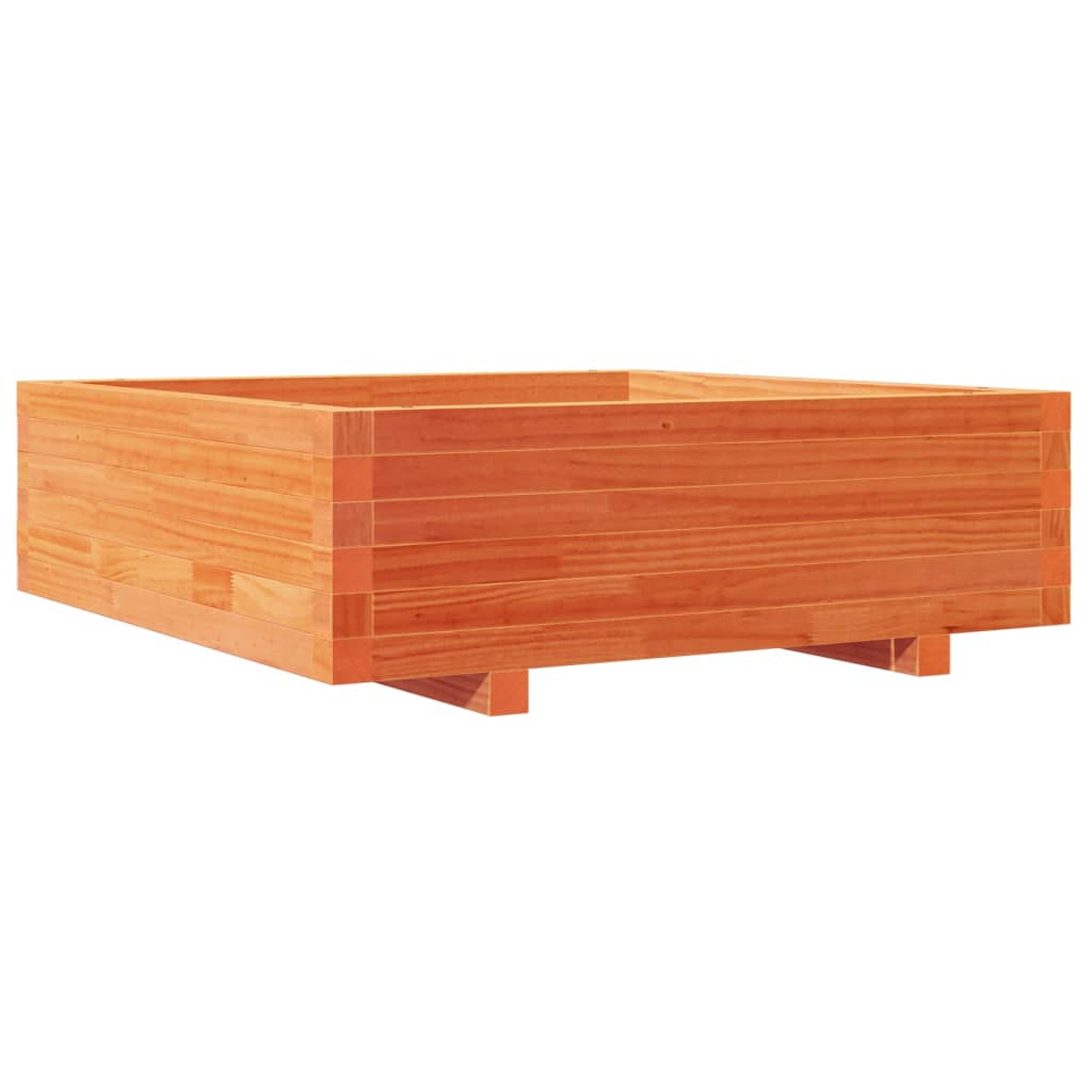 VidaXL Planning box 80x80x26.5 cm Solid pine wash brown