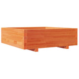 VidaXL Planning box 80x80x26.5 cm Solid pine wash brown