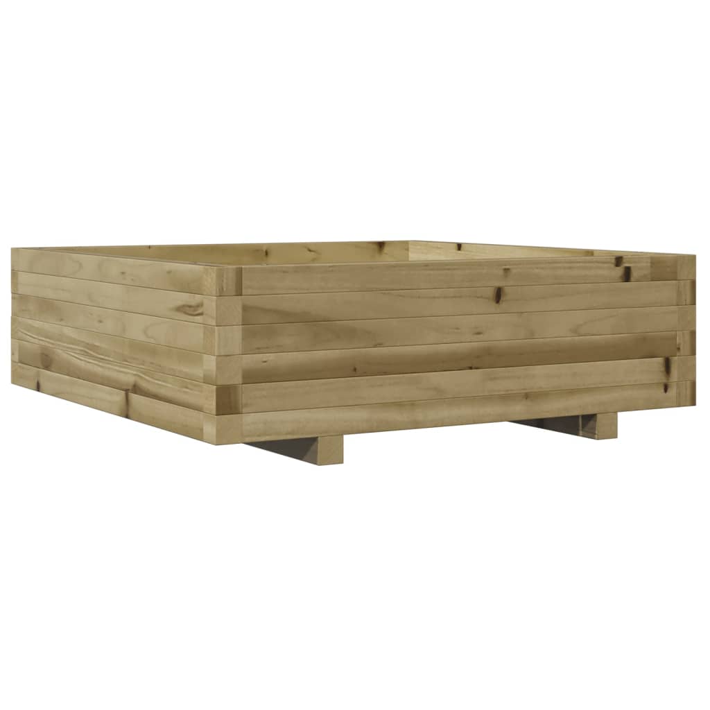 Boîte de planification Vidaxl 80x80x26.5 cm Pine imprégnée
