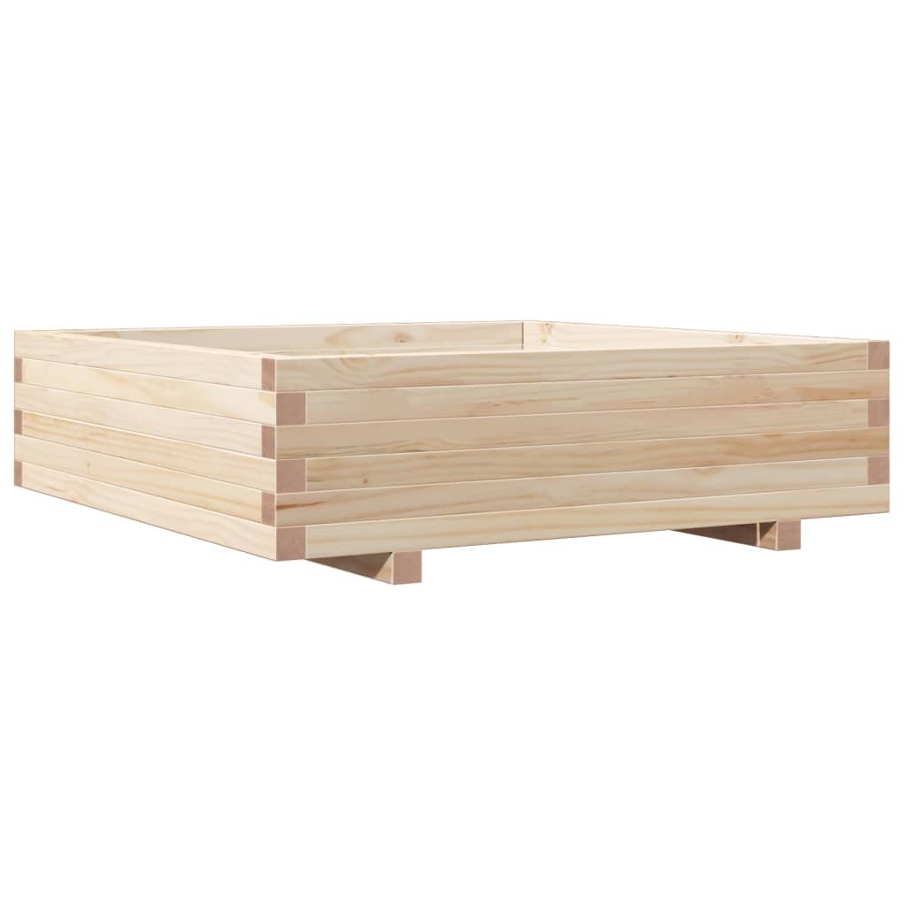 Vidaxl Načrtovanje škatle 90x90x26,5 cm trden bor