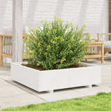 VIDAXL -Planungsbox 90x90x26,5 cm Festkiefer weiß