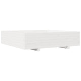 VidaXL Planter 100x100x26.5 cm Solid pine white