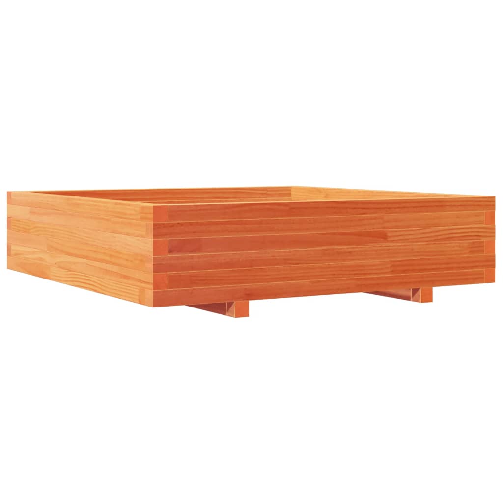 Vidaxl Načrtovanje škatle 100x100x26,5 cm trdno pranje borovega pranja