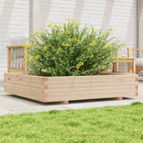 Vidaxl Firting Box 110x110x26,5 cm trden bor