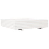 VIDAXL -Planungsbox 110x110x26.5 cm Festkiefer weiß