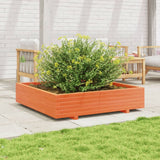 Vidaxl Planning Box 110x110x26,5 cm Solid Pine Wax Brown