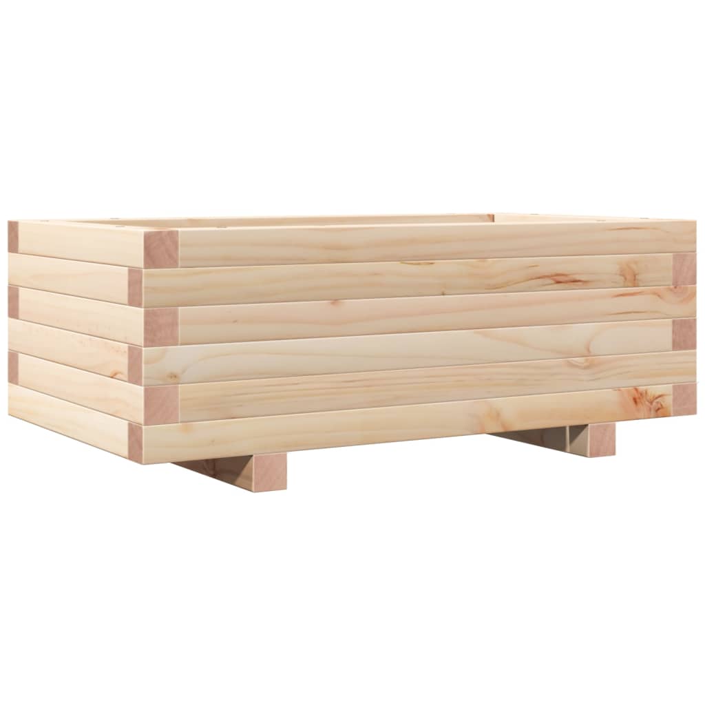 Vidaxl Načrtovanje škatle 70x40x26,5 cm trden bor