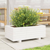VIDAXL -Planungsbox 70x40x26,5 cm Festkiefer weiß