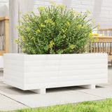 VIDAXL -Planungsbox 70x40x26,5 cm Festkiefer weiß