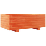 Vidaxl Planter Big 70x40x26,5 cm Solid fyrretræbrun