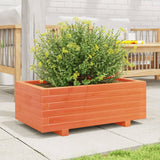 Vidaxl Planter Big 70x40x26,5 cm Solid fyrretræbrun