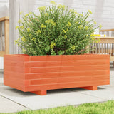 Vidaxl Planter Big 70x40x26,5 cm Solid fyrretræbrun