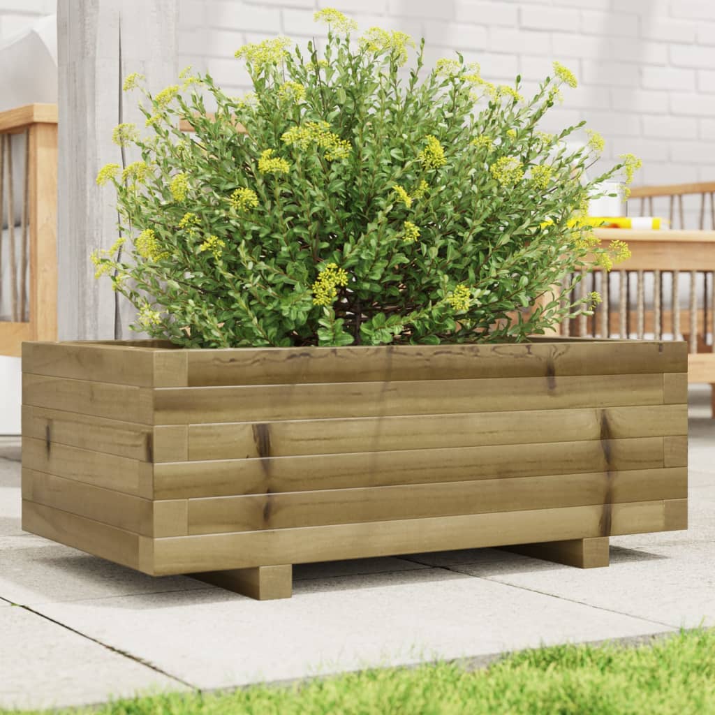 Vidaxl Načrtovanje škatle 70x40x26,5 cm impregnirani bor