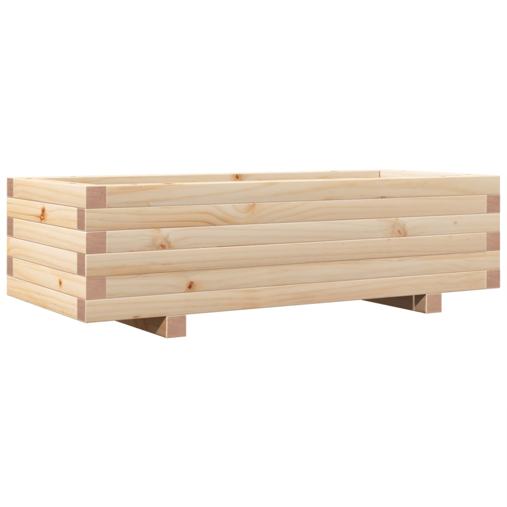 Vidaxl Načrtovanje škatle 90x40x26,5 cm trden bor