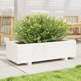 VIDAXL -Planungsbox 90x40x26,5 cm Festkiefer weiß