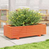 Vidaxl Planning box 90x40x26.5 cm Solid pine wash brown