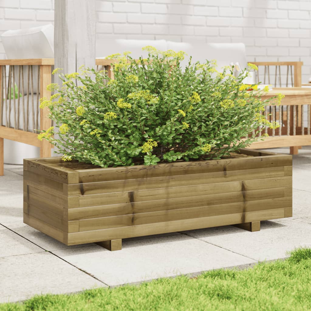 Vidaxl Načrtovanje škatle 90x40x26,5 cm impregnirani bor