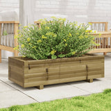 Vidaxl Načrtovanje škatle 90x40x26,5 cm impregnirani bor