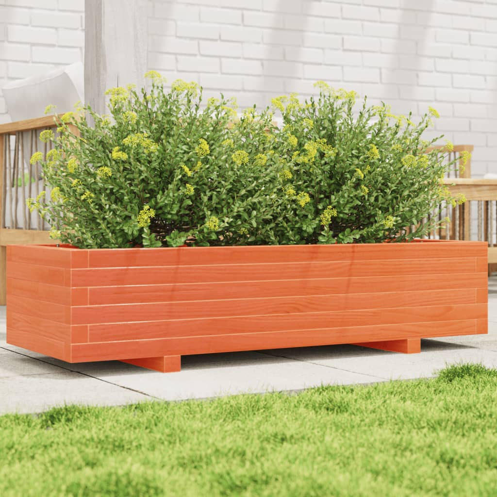 VidaXL Planning box 110x40x26.5 cm Solid pine wash brown