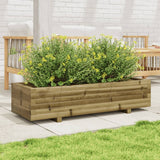 Vidaxl Načrtovanje škatle 110x40x26,5 cm impregnirani bor
